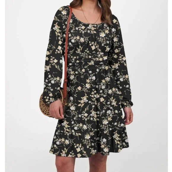 NWT Anrabess Ruched bust Smoked waist Floral Mini Dress Small - Picture 4 of 10